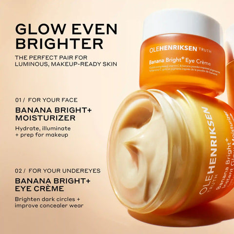 Banana Bright+ Instant Glow Moisturizer with Vitamin C and Niacinamide