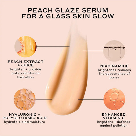 Peach Glaze Glow Niacinamide Serum with Vitamin C