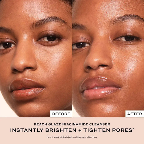 Peach Glaze 2% Niacinamide Cleanser for dull and uneven skin