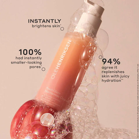 Peach Glaze 2% Niacinamide Cleanser for dull and uneven skin